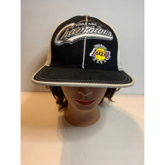 Los Angeles Lakers NBA 2002 Champions Official Reebok Fitted Cap Hat - Size 9 - Picture 9 of 12